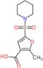 2-methyl-5-(piperidin-1-ylsulfonyl)furan-3-carboxylic acid