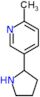 2-methyl-5-pyrrolidin-2-yl-pyridine