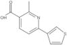 2-Methyl-6-(3-thienyl)-3-pyridinecarboxylic acid