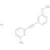 Pyridine, 2-[(3-methoxyphenyl)ethynyl]-6-methyl-, hydrochloride