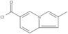 2-Methyl-6-indolizinecarbonyl chloride