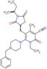 6-(4-benzylpiperazin-1-yl)-1-ethyl-4-methyl-5-{[3-(1-methylpropyl)-4-oxo-2-thioxo-1,3-thiazolidin-…