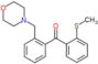 (2-methylsulfanylphenyl)-[2-(morpholinomethyl)phenyl]methanone