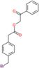 2-oxo-2-phenylethyl [4-(bromomethyl)phenyl]acetate