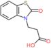 3-(2-oxo-1,3-benzothiazol-3(2H)-yl)propanoic acid