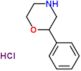 2-Phenylmorpholine hydrochloride (1:1)