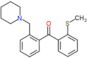 (2-methylsulfanylphenyl)-[2-(1-piperidylmethyl)phenyl]methanone