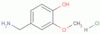 Phenol, 4-(aminomethyl)-2-methoxy-, hydrochloride (1:1)