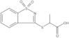 2-[(1,1-Dioxido-1,2-benzisothiazol-3-yl)thio]propanoic acid