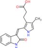 3-{4-methyl-2-[(Z)-(2-oxo-1,2-dihydro-3H-indol-3-ylidene)methyl]-1H-pyrrol-3-yl}propanoic acid