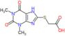 [(1,3-dimethyl-2,6-dioxo-2,3,6,7-tetrahydro-1H-purin-8-yl)sulfanyl]acetic acid