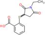2-[(1-ethyl-2,5-dioxopyrrolidin-3-yl)sulfanyl]benzoic acid