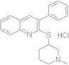 2-[(1-Methyl-3-piperidinyl)thio]-3-phenylquinoline hydrochloride