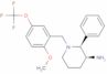 (2S,3S)-1-[[2-methoxy-5-(trifluoromethoxy)phenyl]methyl]-2-phenyl-piperidin-3-amine