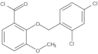 2-[(2,4-Dichlorophenyl)methoxy]-3-methoxybenzoyl chloride