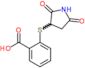 2-[(2,5-dioxopyrrolidin-3-yl)sulfanyl]benzoic acid