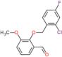 2-[(2-Chloro-4-fluorophenyl)methoxy]-3-methoxybenzaldehyde