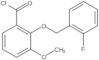 2-[(2-Fluorophenyl)methoxy]-3-methoxybenzoyl chloride