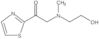 2-[(2-Hidroxietil)metilamino]-1-(2-tiazolil)etanona