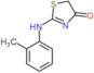 2-[(2-methylphenyl)amino]-1,3-thiazol-4(5H)-one