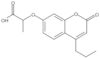 2-[(2-Oxo-4-propyl-2H-1-benzopyran-7-yl)oxy]propanoic acid