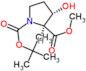 1-terz-butil 2-metil (2S,3S)-3-idrossipirrolidina-1,2-dicarbossilato