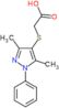 [(3,5-dimethyl-1-phenyl-1H-pyrazol-4-yl)sulfanyl]acetate