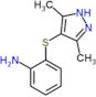 2-[(3,5-dimethyl-1H-pyrazol-4-yl)sulfanyl]aniline