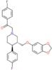 rel-2-[(3R,4S)-3-[(1,3-Benzodioxol-5-yloxy)methyl]-4-(4-fluorophenyl)-1-piperidinyl]-1-(4-fluoroph…