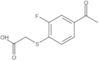 2-[(4-Acetyl-2-fluorophenyl)thio]acetic acid