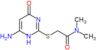 2-[(6-amino-4-oxo-1,4-dihydropyrimidin-2-yl)sulfanyl]-N,N-dimethylacetamide