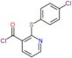 2-[(4-chlorophenyl)sulfanyl]pyridine-3-carbonyl chloride