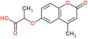 2-[(4-methyl-2-oxo-2H-chromen-6-yl)oxy]propanoic acid