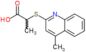 2-[(4-methylquinolin-2-yl)sulfanyl]propanoic acid