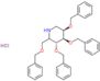 (3R,4R,5R)-3,4,5-tribenzyloxy-2-(benzyloxymethyl)piperidine hydrochloride