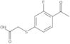 2-[(4-Acetyl-3-fluorophenyl)thio]acetic acid