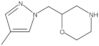 2-[(4-Methyl-1H-pyrazol-1-yl)methyl]morpholine