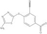 2-[(5-amino-1,3,4-thiadiazol-2-yl)thio]-5-nitrobenzonitrile