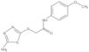 2-[(5-Amino-1,3,4-thiadiazol-2-yl)thio]-N-(4-methoxyphenyl)acetamide