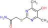 2-[(5-hydroxy-4,6-dimethylpyrimidin-2-yl)sulfanyl]acetamide