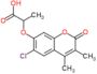 2-[(6-chloro-3,4-dimethyl-2-oxo-2H-chromen-7-yl)oxy]propanoic acid