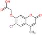 2-[(6-Chloro-4-methyl-2-oxo-2H-1-benzopyran-7-yl)oxy]acetic acid