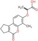 2-[(6-methyl-4-oxo-1,2,3,4-tetrahydrocyclopenta[c]chromen-7-yl)oxy]propanoic acid