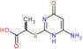 2-[(6-amino-4-oxo-1,4-dihydropyrimidin-2-yl)sulfanyl]propanoic acid