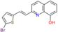 2-[(E)-2-(5-bromothiophen-2-yl)ethenyl]quinolin-8-ol
