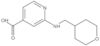 2-[[(Tetrahydro-2H-pyran-4-yl)methyl]amino]-4-pyridinecarboxylic acid