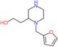 1-(2-Furanylmethyl)-2-piperazineethanol