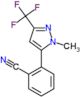 2-[1-Methyl-3-(trifluoromethyl)-1H-pyrazol-5-yl]benzonitrile