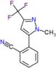 2-[2-methyl-5-(trifluoromethyl)pyrazol-3-yl]benzonitrile