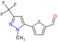 2-[1-Methyl-3-(trifluoromethyl)pyrazol-5-yl]thiophene-5-carboxaldehyde